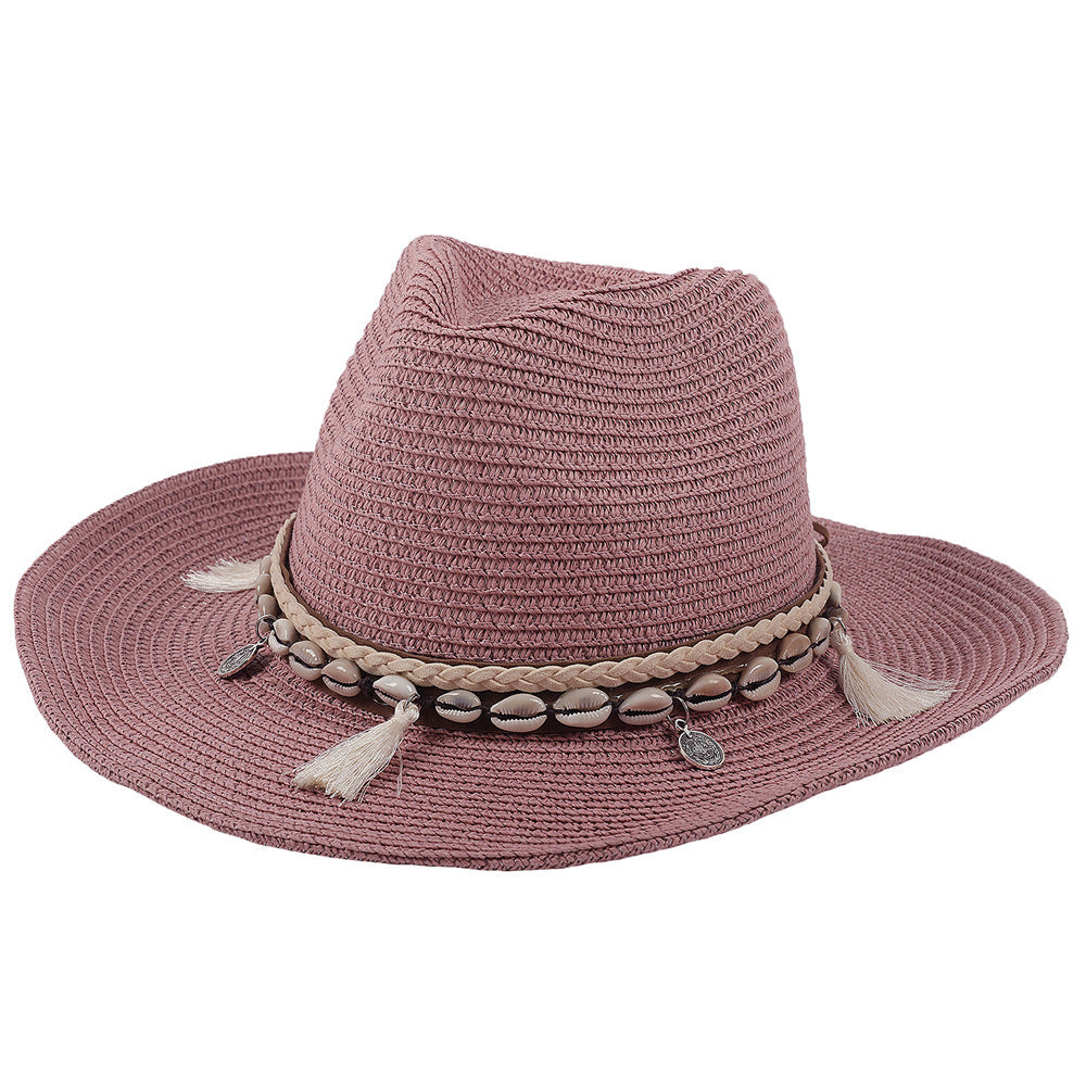 Lätt sommarhatt med snäckor och kvastar – Jasmine