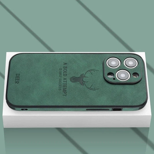 Lyxigt iPhone-fodral i hjortskinn - Veltro