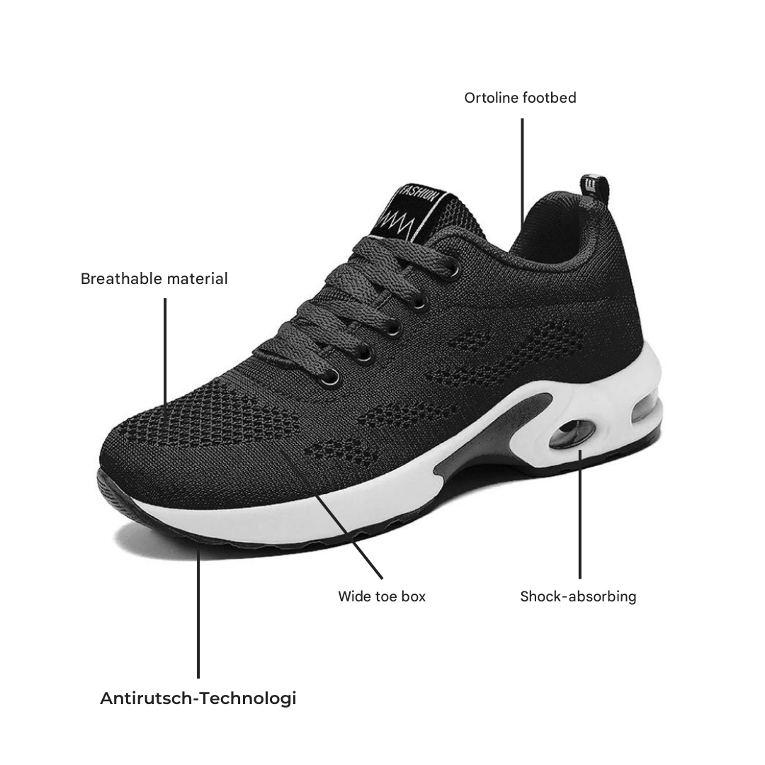 Bekväma och andningsbara ortopediska damsneakers – Marlene