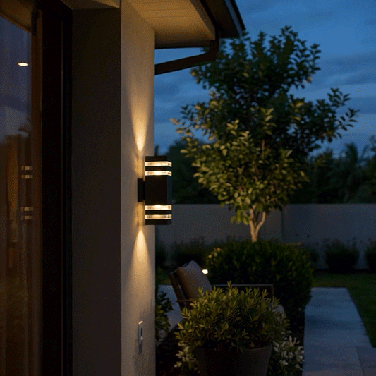 2-Vägs Upp Ner Utomhus Vägglampa, Väderbeständig Aluminium LED Väggarmatur 2