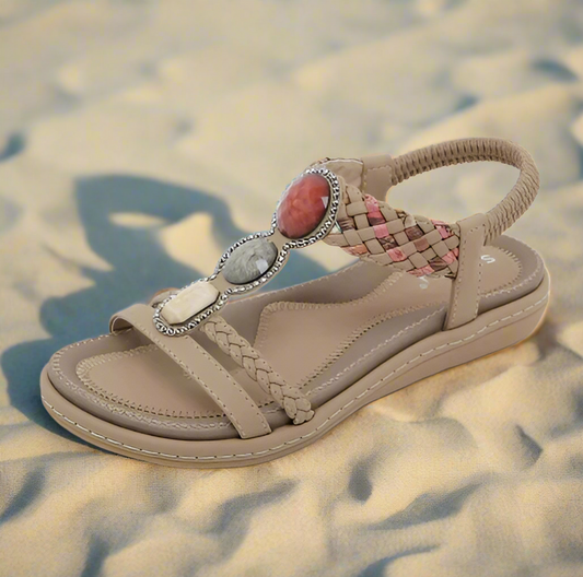 Stiliga platta damsandaler – Claire