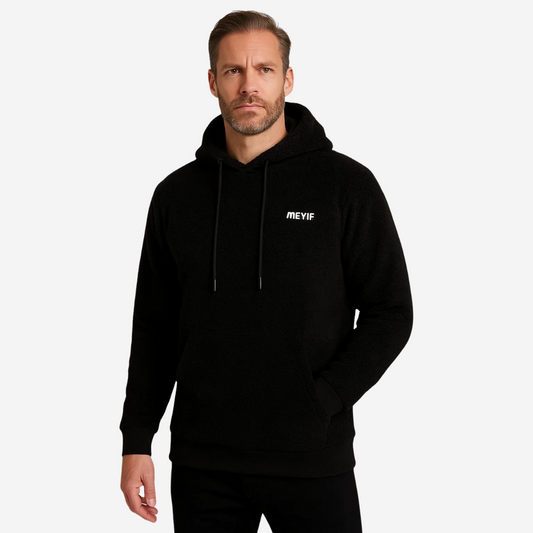 Hoodie för herrar fodrad med plysch och huva – Emil