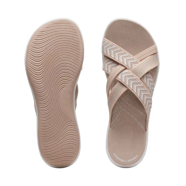 Ventilerade sandaler med ortopediska inlägg och stoppning – Riva
