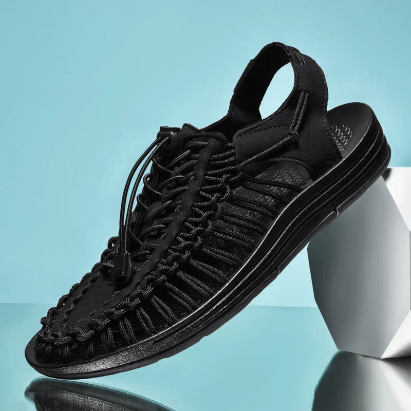Stiliga herrsandaler i mesh - Renzo