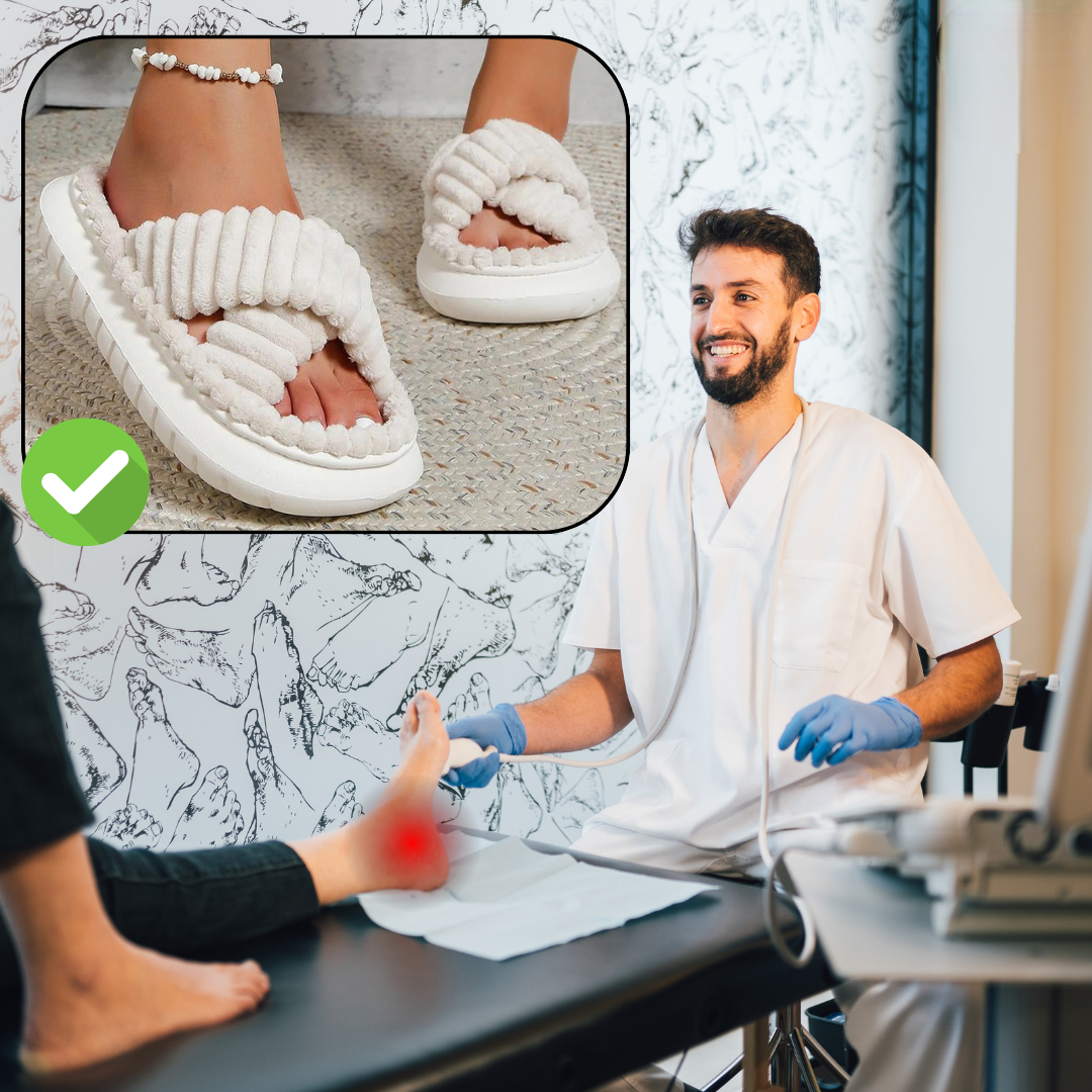 Damska vintertofflor av EVA-material – Isabella snöflinga edition