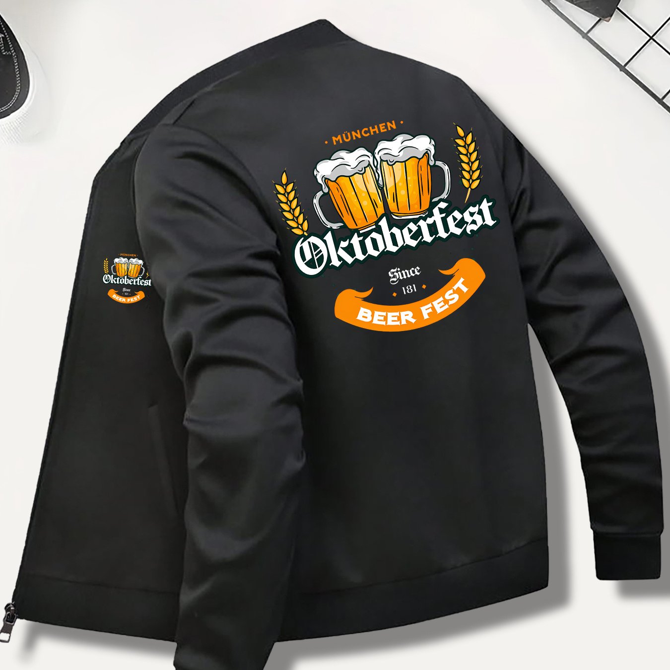 Herrbomberjacka med Oktoberfest-öltryck – Georg Oktoberfest 2026