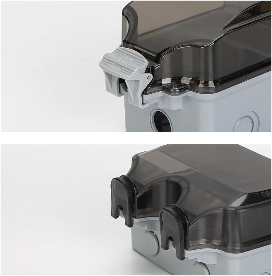 IP66 utomhusvattentätt vägguttag med låsbart lock – PowerGuard