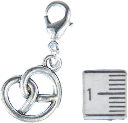 Brezel Charm Hängare – SilverBrezel Oktoberfest 2025