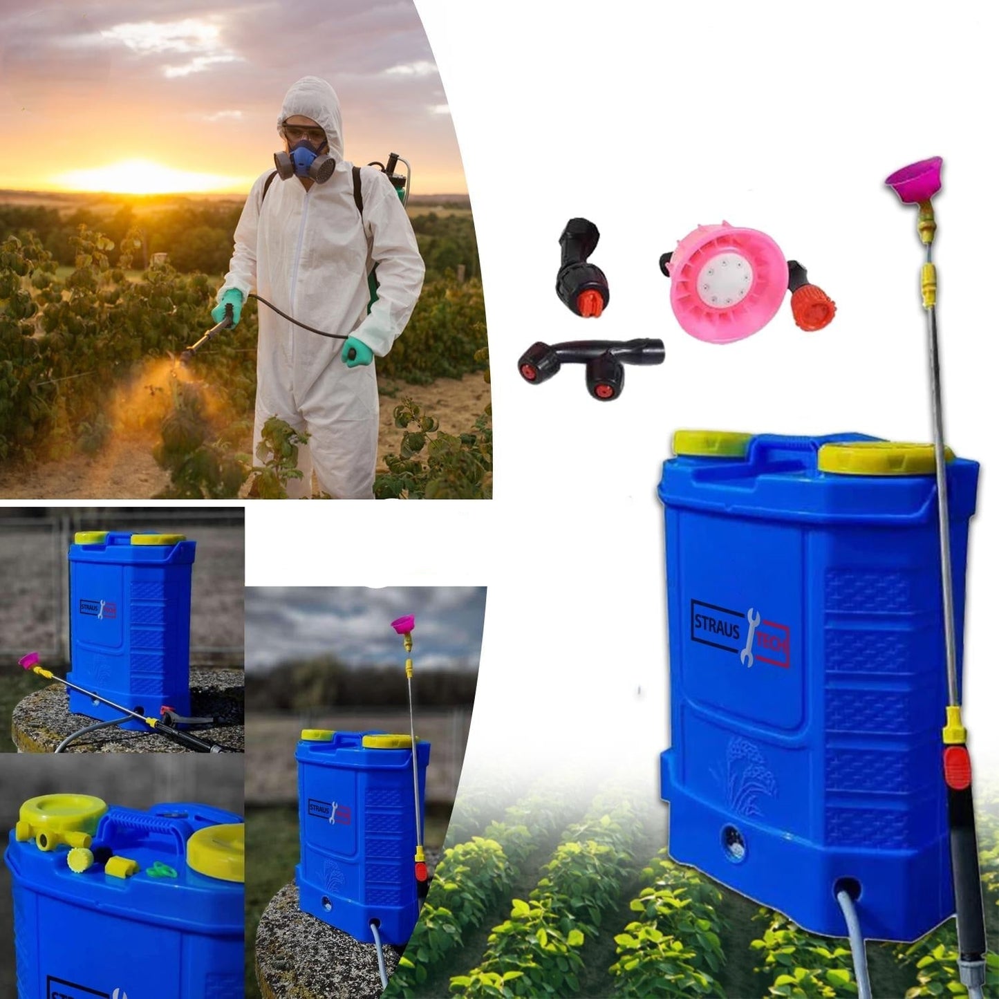 Bärbar batteridriven tryckspruta – JetGrow