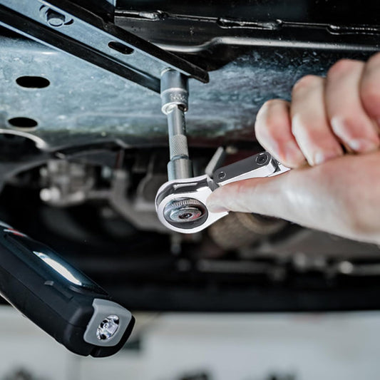 Spärrnyckel med Double Drive Flex‑huvud – Torvex