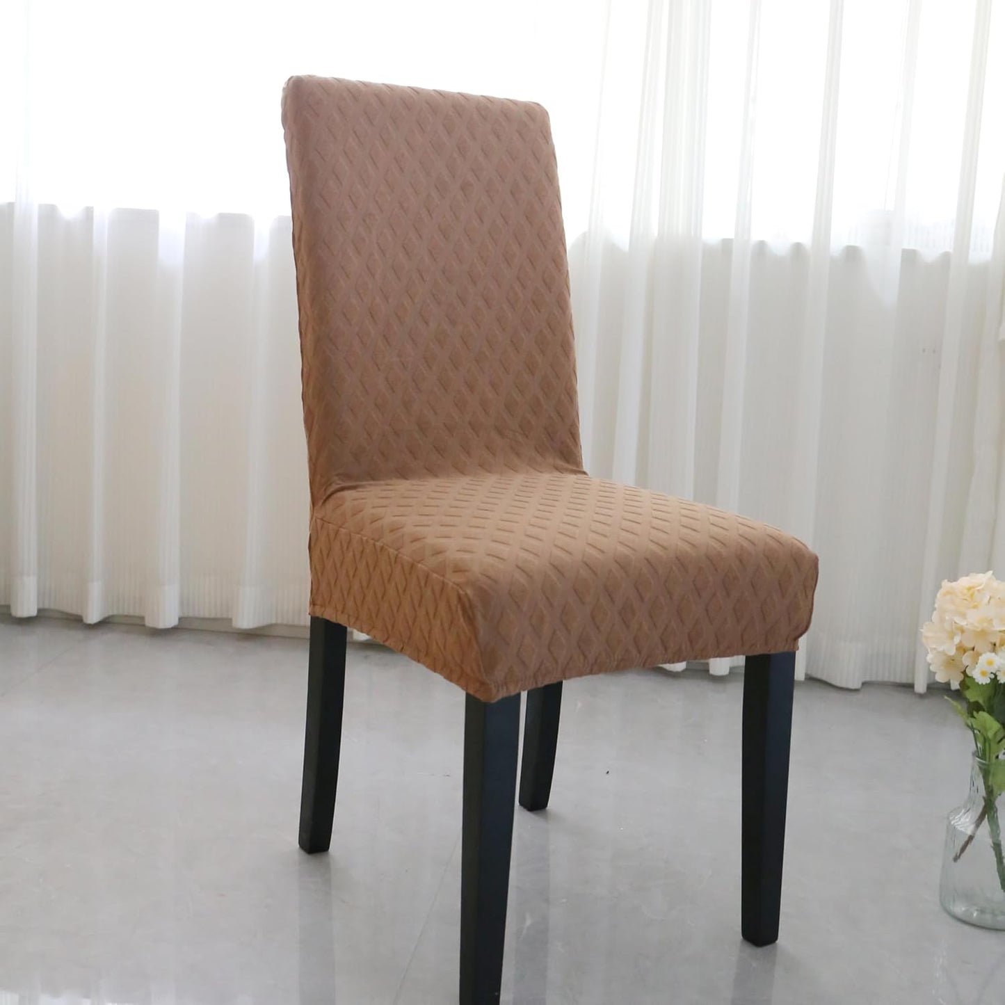 Stretch-set med överdrag till matsalsstolar – ChairGuard