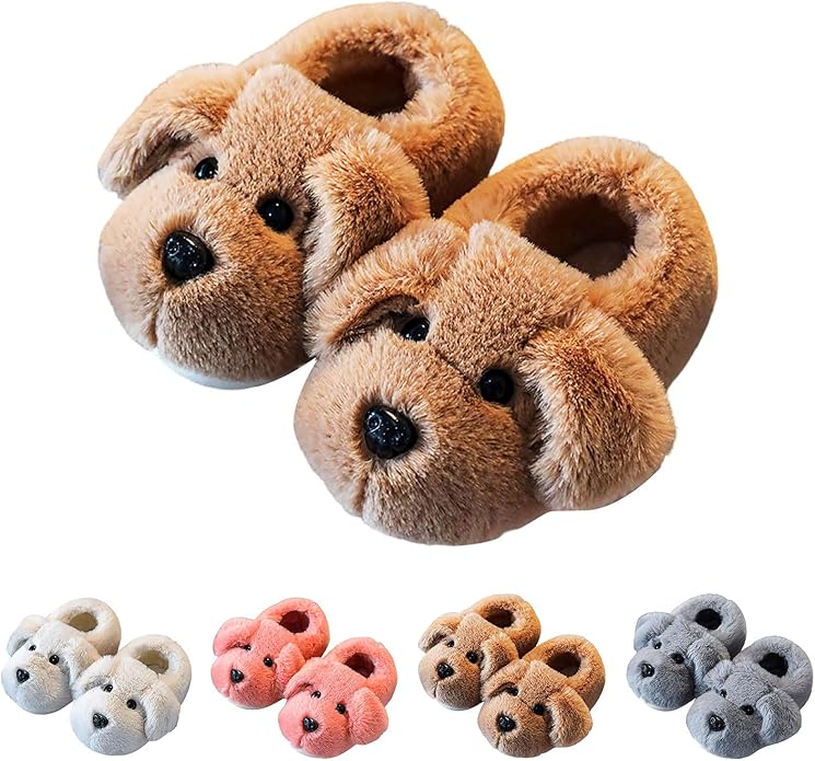 Barntofflor med valpdesign – PuppyPaws