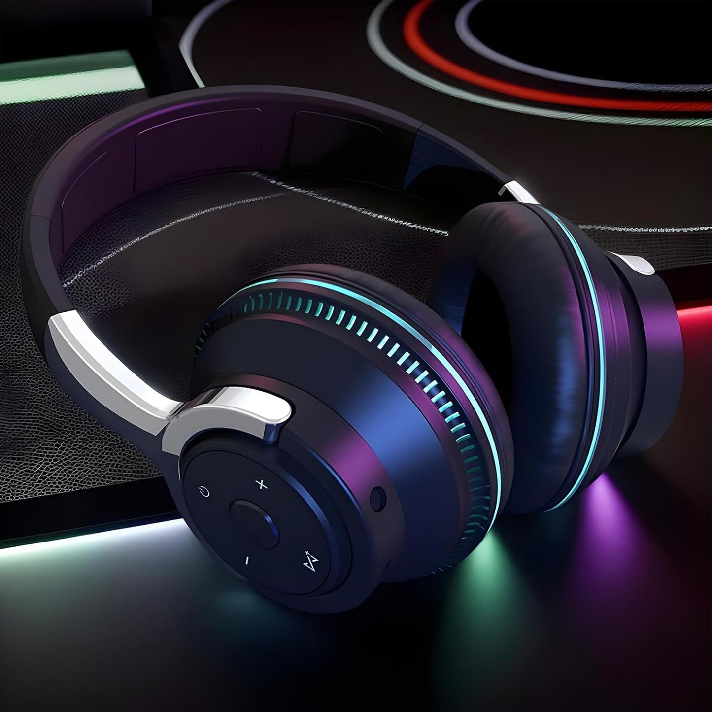 Vikbart trådlöst headset med RGB-belysning – Sonvix (1+1 GRATIS)
