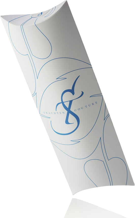 Edelweiss hjärt-halsband med stras – WiesnNacht Oktoberfest 2025