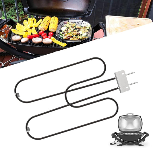 Högpresterande värmespiral i rostfritt stål 2200 W för utomhus-elgrill – Zeythra