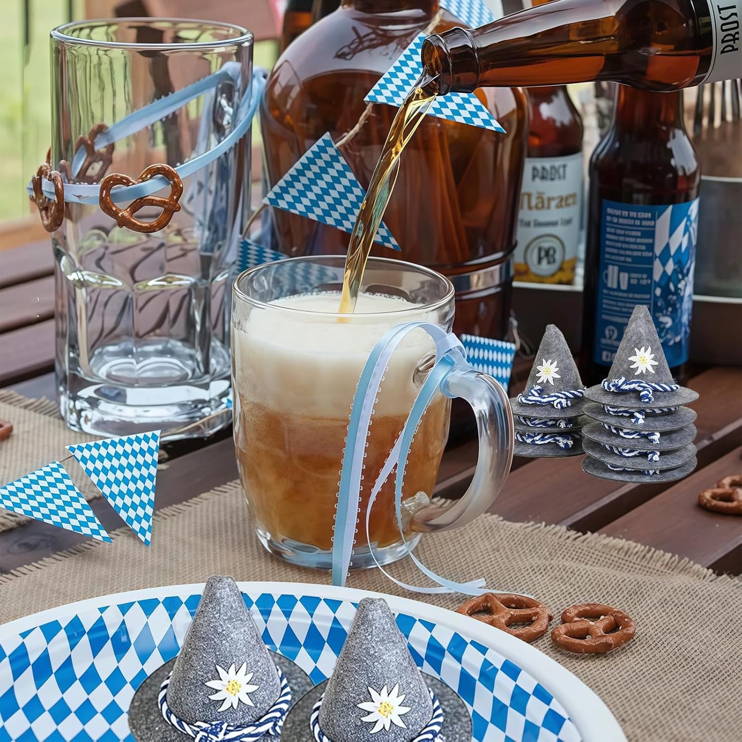 Mini-traditionella filthattar i 12-pack – EdelweißMini Oktoberfest 2026