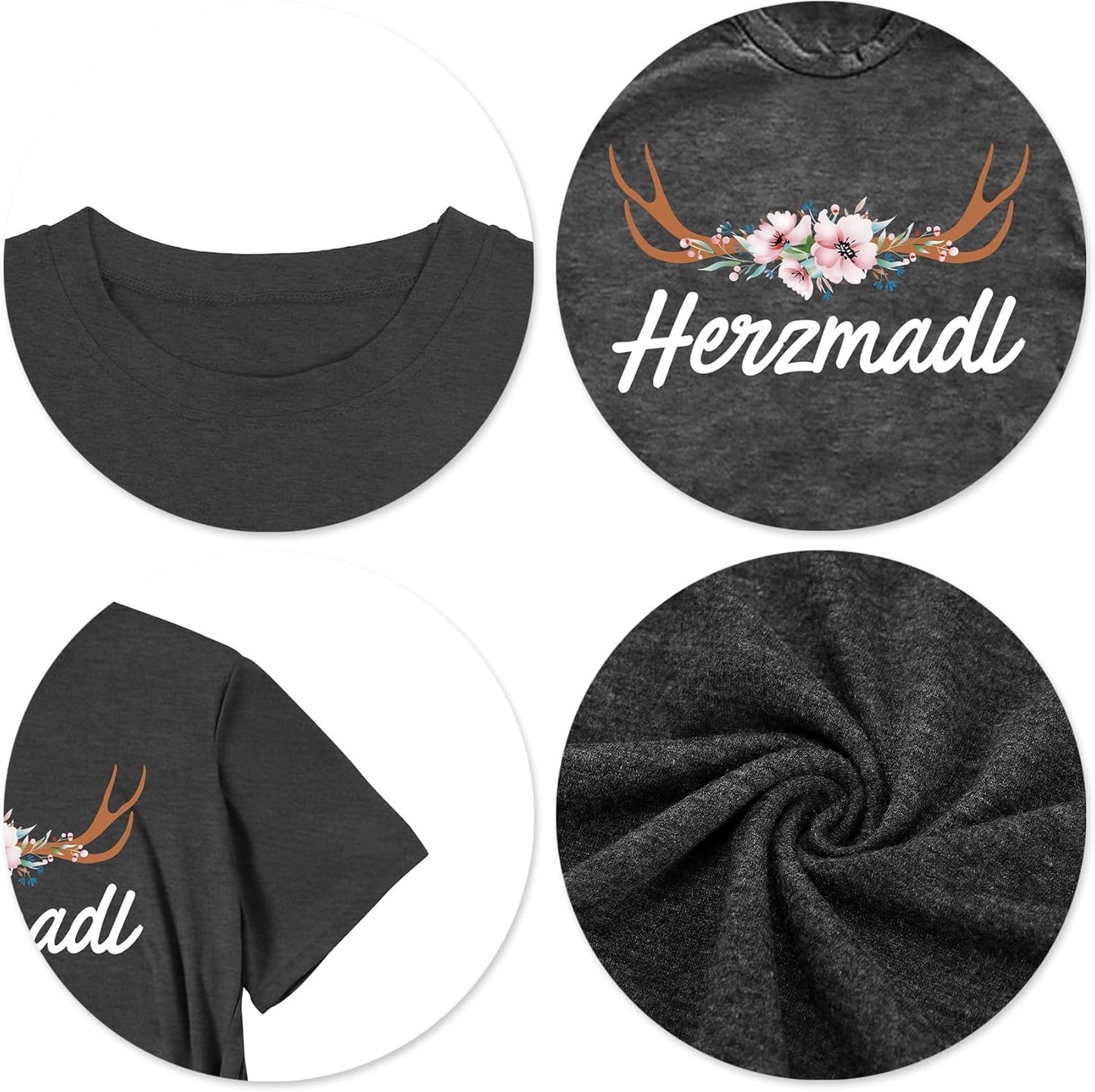 Kortärmad dam-T-shirt med hjärta – Lena Oktoberfest 2026