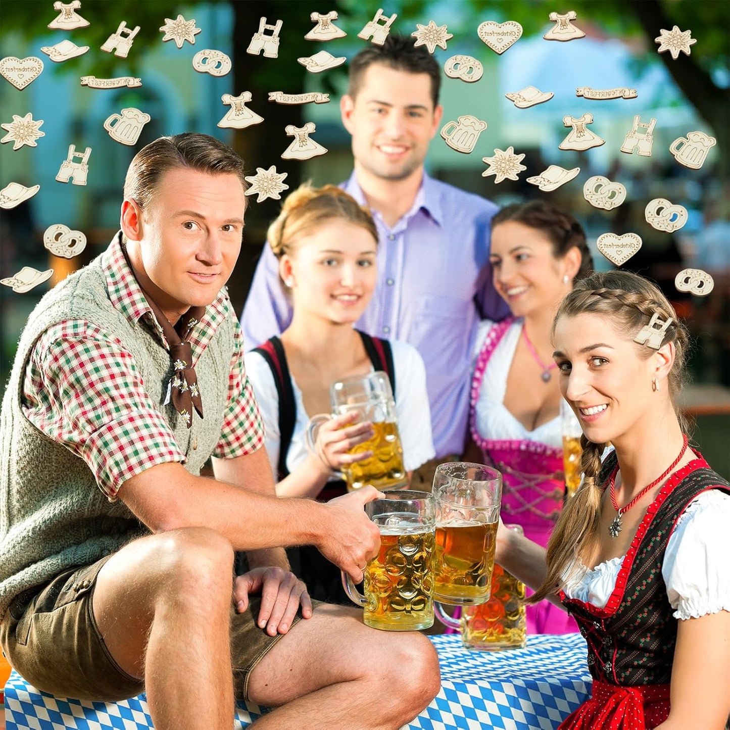 Träkonfetti i 100-pack – WiesnZauber Oktoberfest 2026