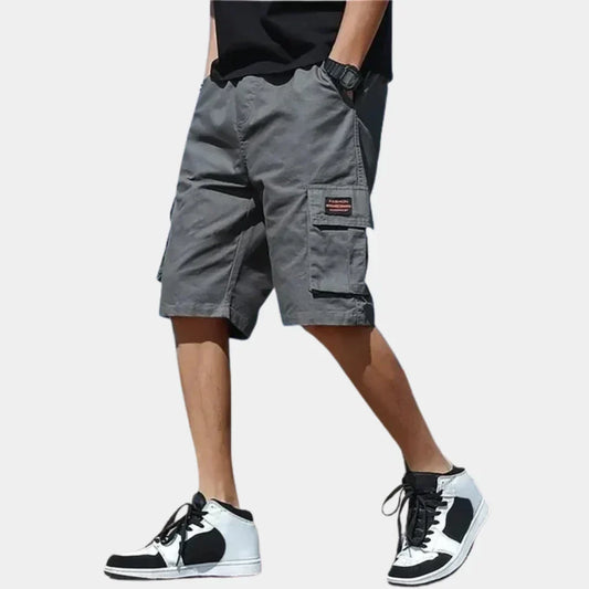 Korta cargoshorts i bomull – Finn