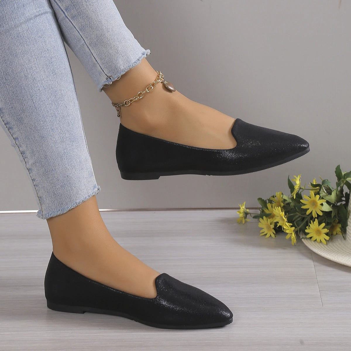 Elegant höstspets ballerinas med stretch - Vivienne