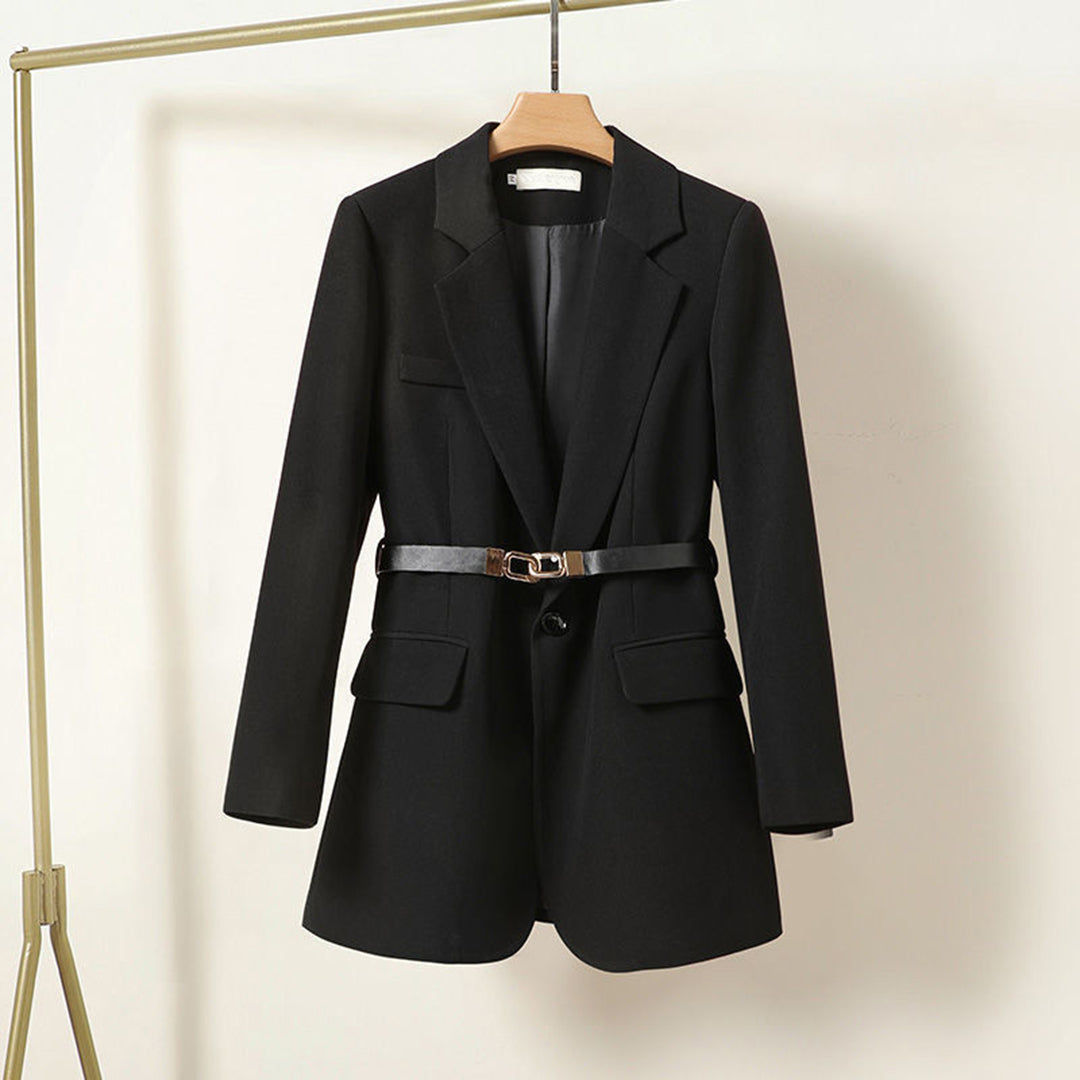 Damskjorta blazer med bälte - Melisande höstupplaga