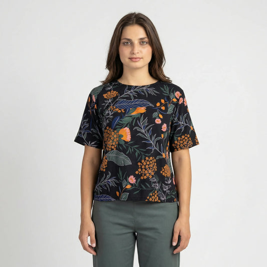 Botanisch Gemustertes Shirt - Josy