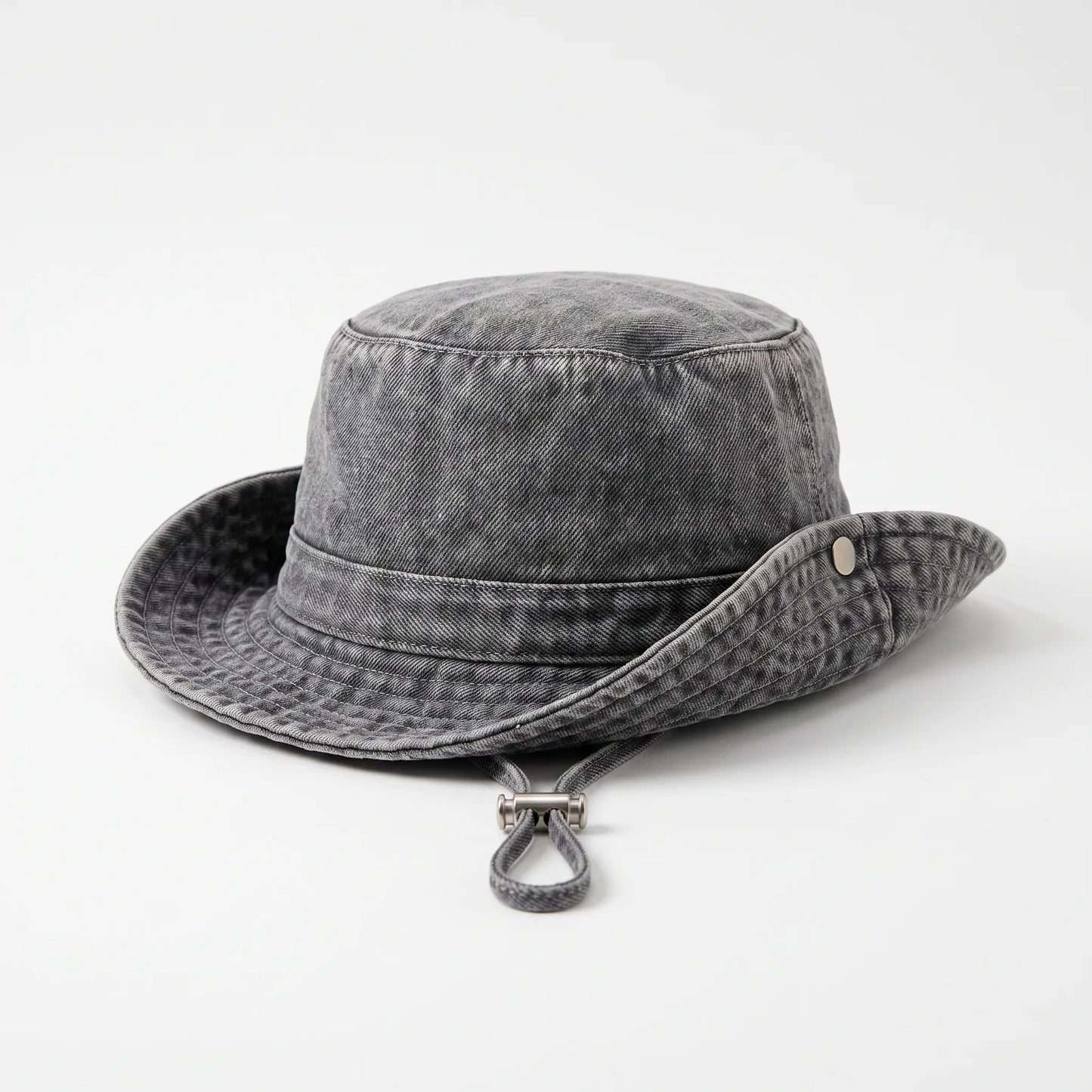 Bredbrättad jeanshatt - Peaknox