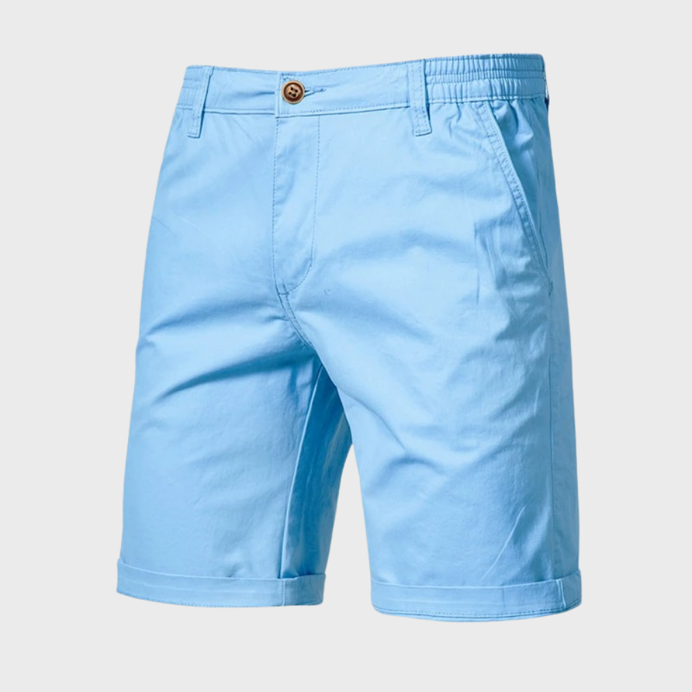 Avslappnade shorts för herr i bomull – Luca