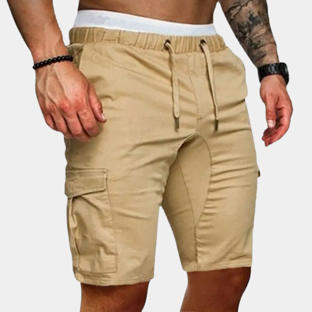 Herrshorts med elastisk midja och sidofickor – Brennan