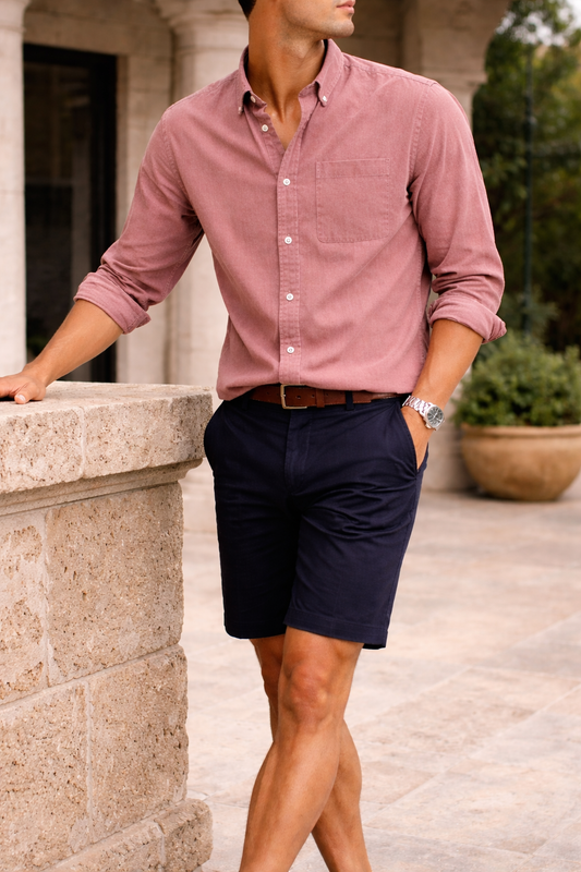 Men's Cotton Button-Down Shirt for Everyday Smart Casual Wear 2