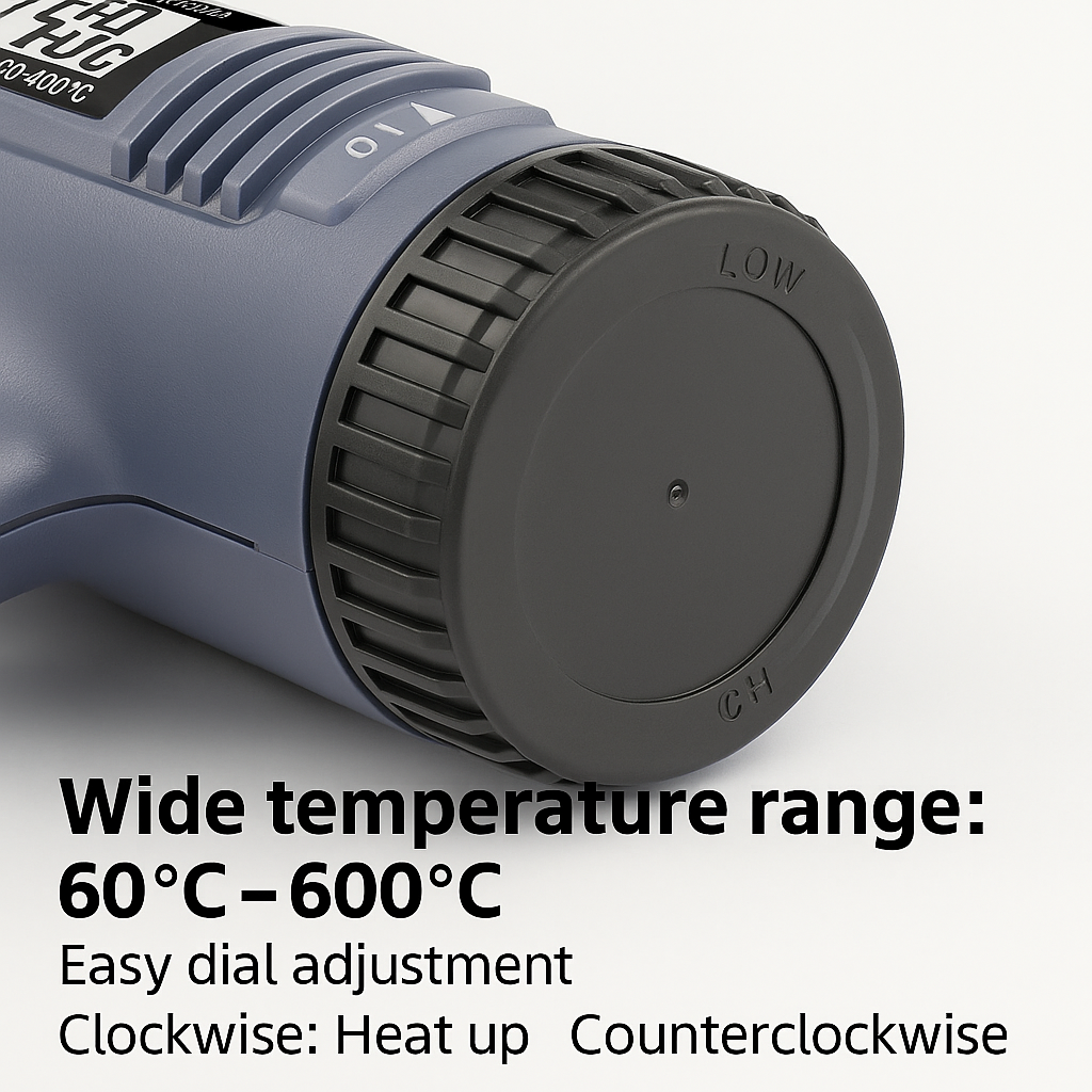 2000 W industrielektrisk värmefläkt med digital LCD-display och justerbar temperatur – ProTherm