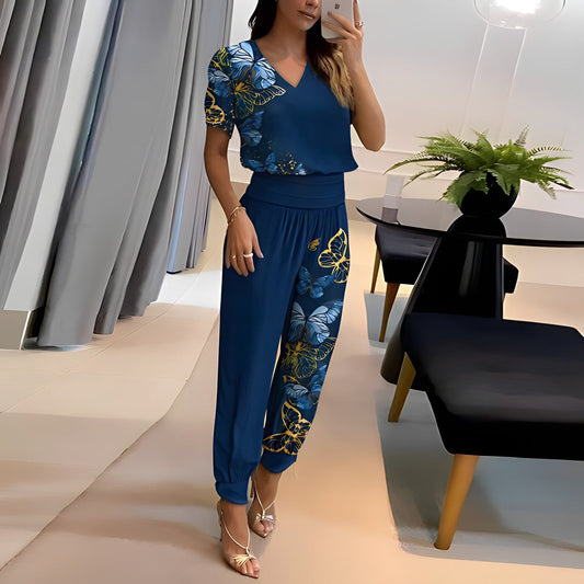 Modernt blusset med byxor – Förenar komfort och stil – Fabienne
