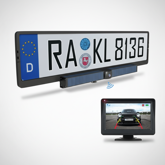 Drahtlose Solarbetriebene Rückfahrkamera - ParkGuardX