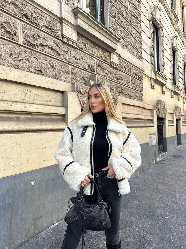 Teddy Pilotjacka - Dilara | Trendig, Varm, Oversized & Stilig!