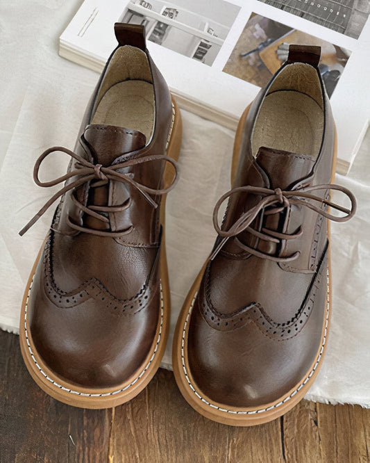 Höstliga retro Oxford-skor för damer – Isadora