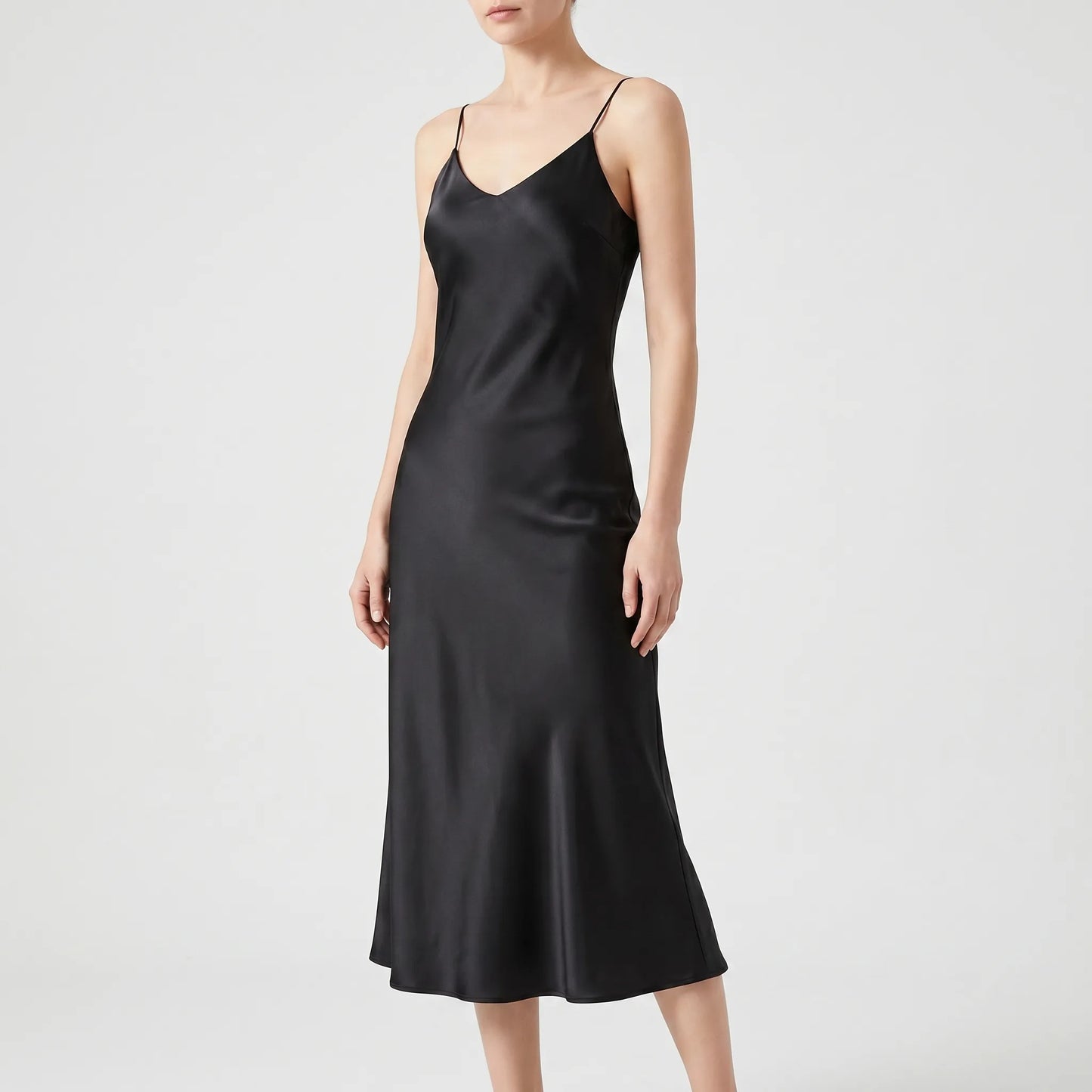 Elegant Slip Midi Dress - Charlotte