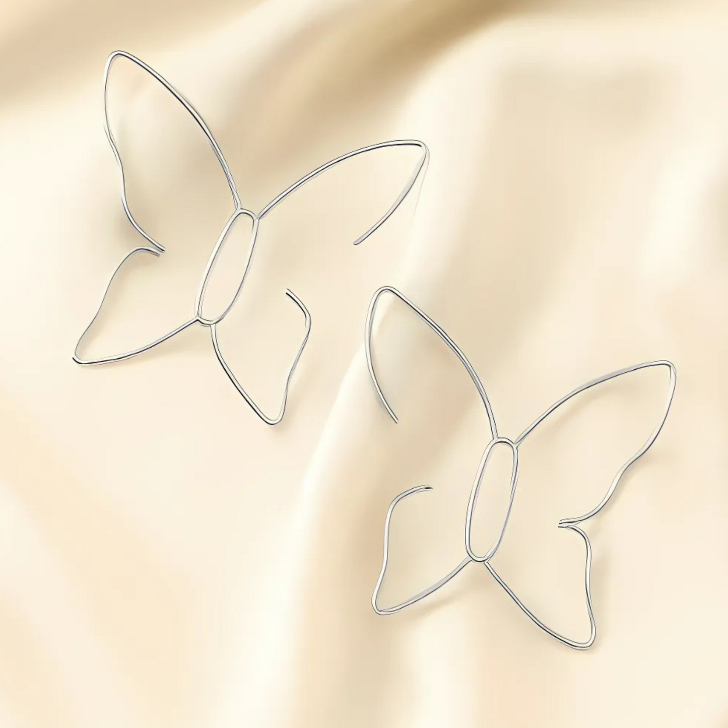 Fjäril Öra | Stora fjäril örhängen för kvinnor