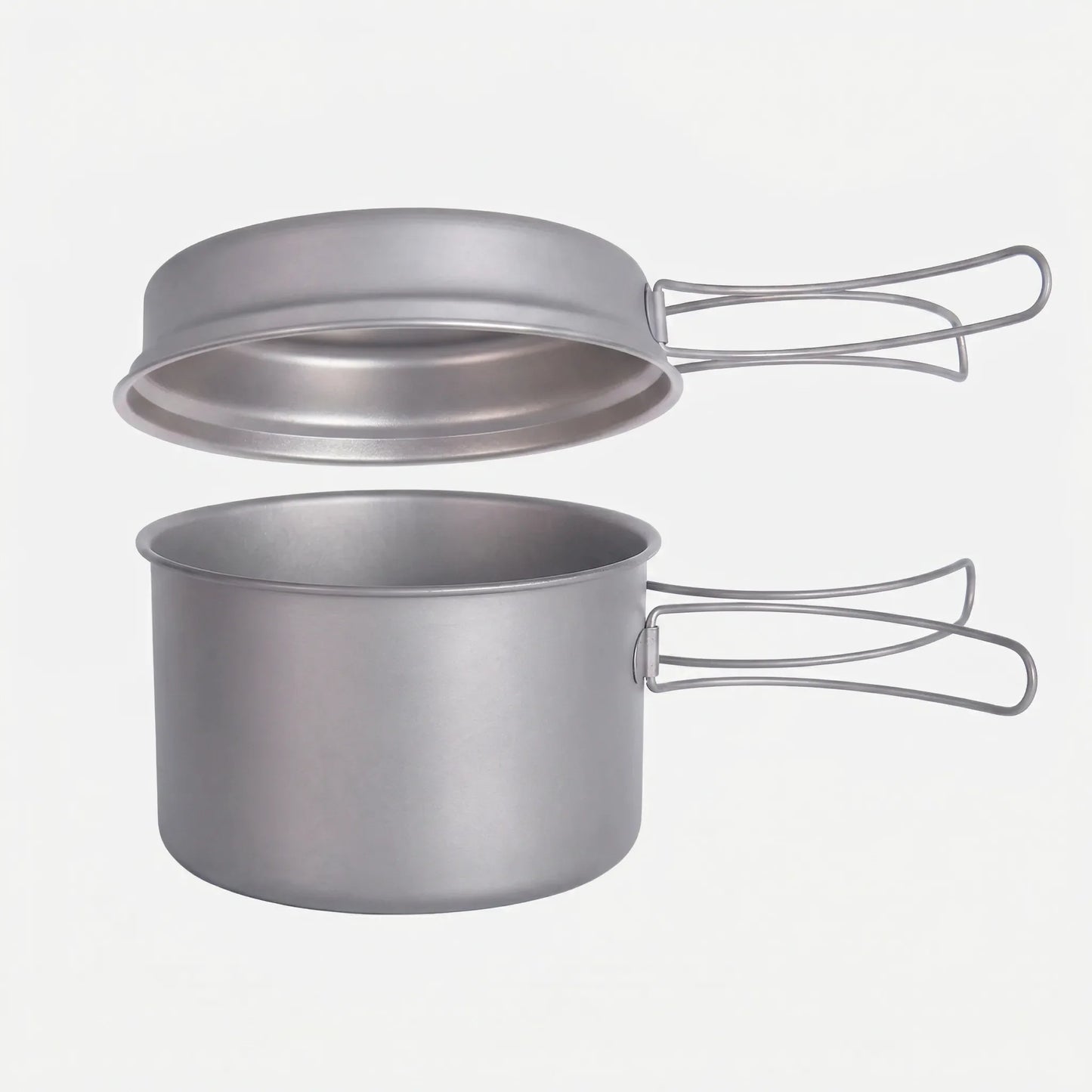 Folding Handle Titanium Cookware Set - Trekforge