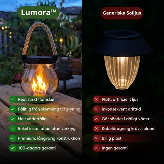 Solar Lantern Outdoor Light with Flickering Flame Effect 2