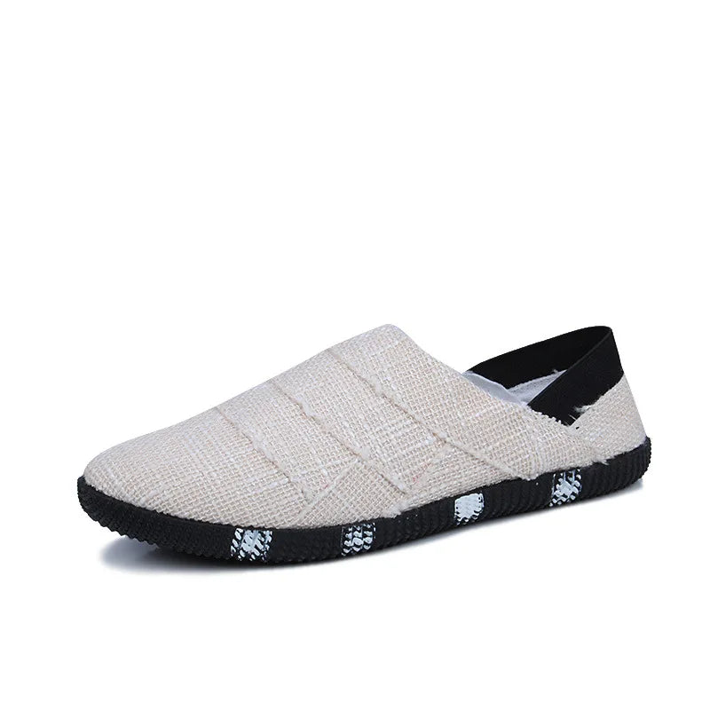 Lätta och stiliga canvas espadrillos med hampa-sula för män - Elias