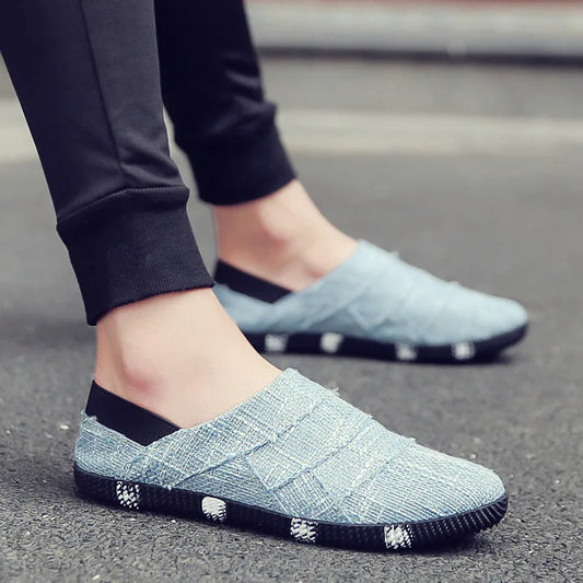 Lätta och stiliga canvas espadrillos med hampa-sula för män - Elias