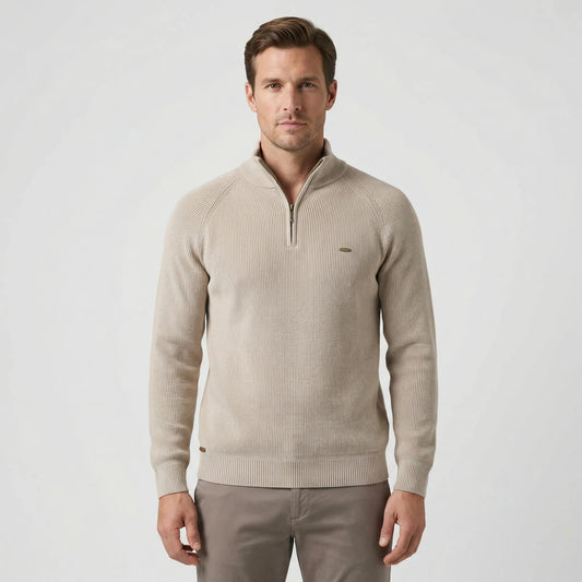 Herrenpullover Mit Halbem Reißverschluss - Mateo