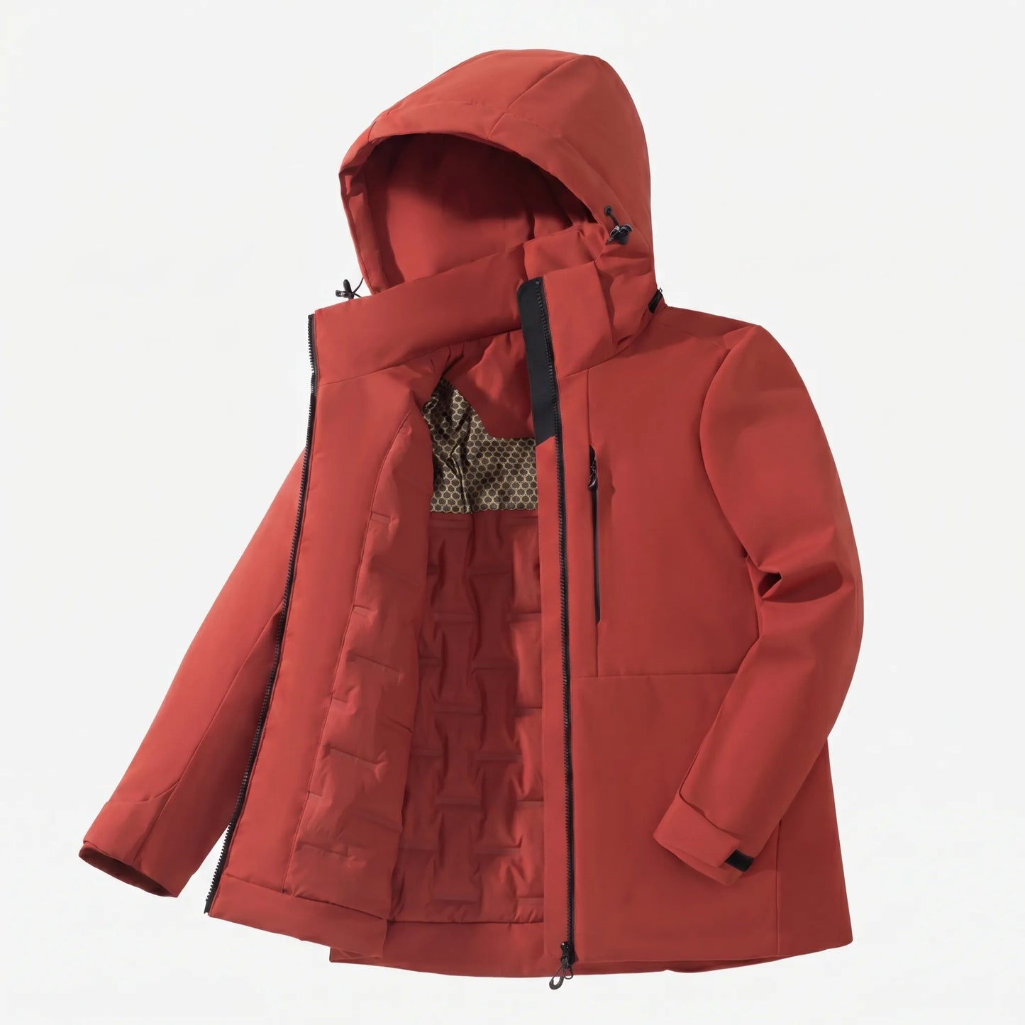 Hooded Thermal Windbreaker Jacket - Wyndrix