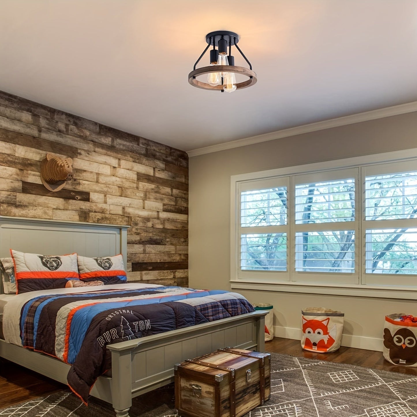 Industrial Farmhouse Ceiling Lamp - Hearthly