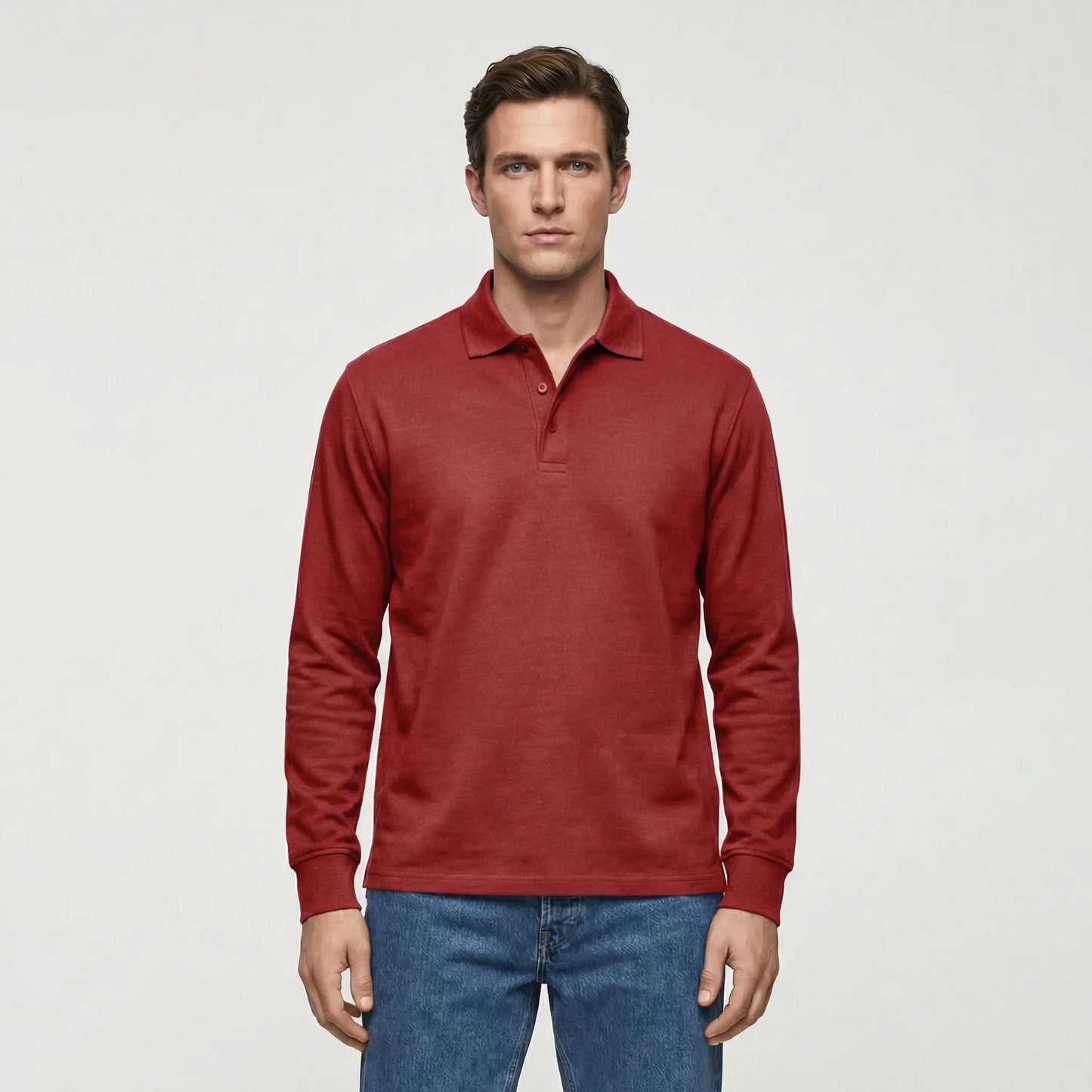 Langarm Polo Shirt Stil - Ilias