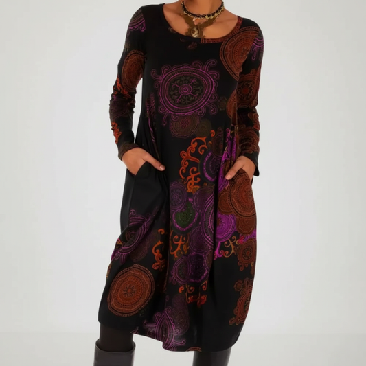 Langärmliges Boho-Kleid - BohoCharm