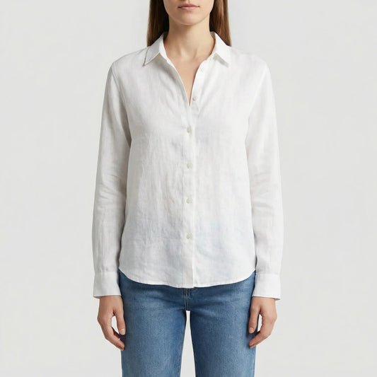 Leichte Damenbluse Mit V-Ausschnitt - Rosemary
