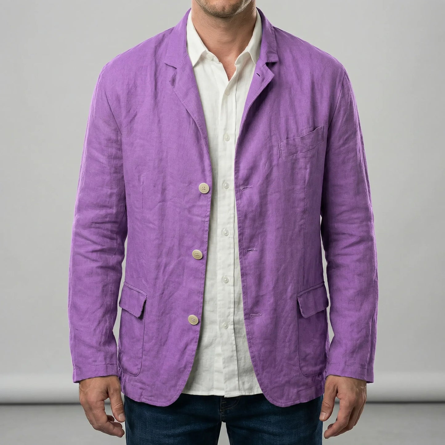 Leichte Jacke Mit Knopfleiste - Henrick