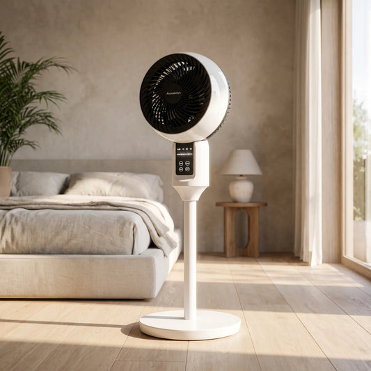 Leiser Oszillierender Standventilator Mit Fernbedienung - Aeroflow