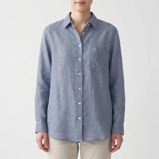 Lightweight Button-Up Shirt - Alison